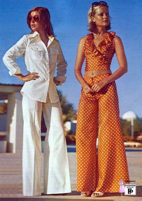 1970s Pantsuit Fashions 70s Vintage Fashion Trousers Were Very