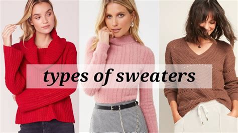 different types of sweaters for womens girls with their name winterwear trendy girl youtube