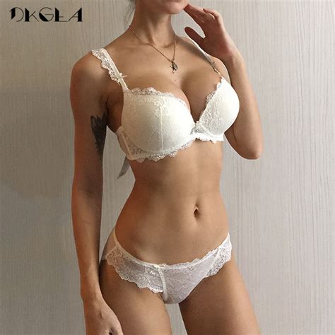 New Womens Underwear Set Lace Sexy Push Up Bra And Panty Sets Bow