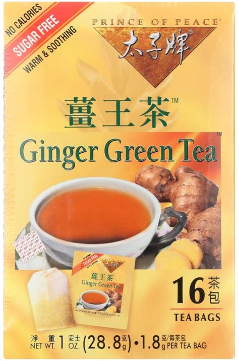 Buy Ginger Green Tea 16 Bags Ginger Root Tea Benefits Nutrition