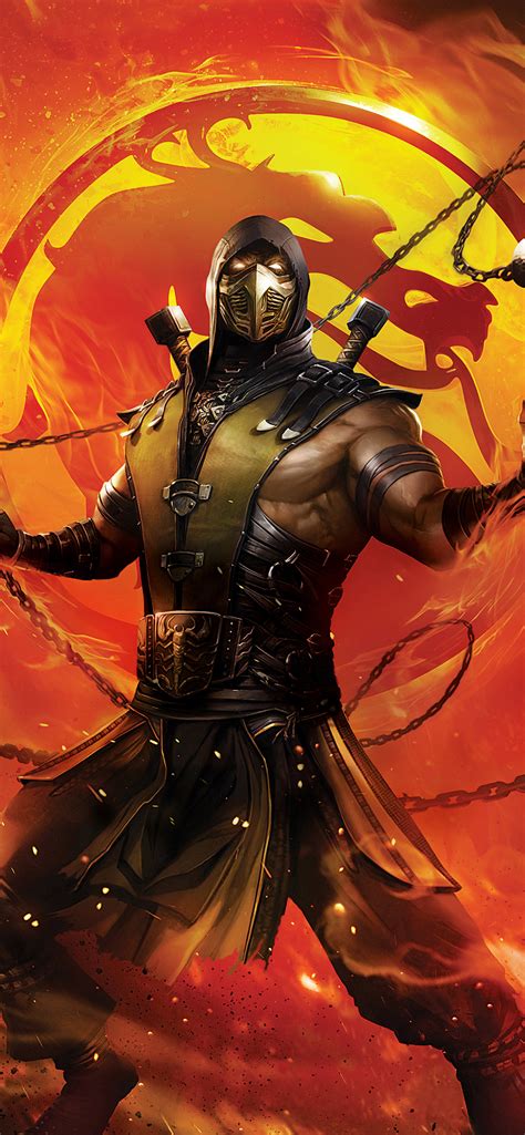 1242x2688 Mortal Kombat Legends Scorpions Revenge Movie Iphone Xs Max