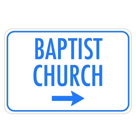 Baptist Church Right Arrow American Sign Company