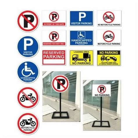 Square Reflective Parking Sign Rs 250square Feet Drinar Solutions