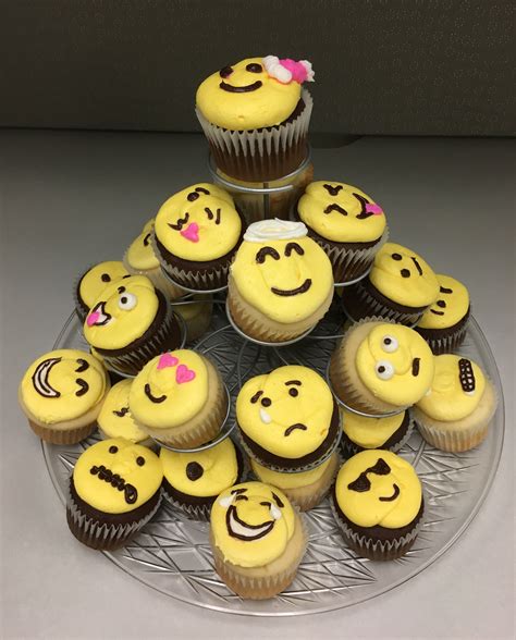 Emoji Cupcakes Emoji Cupcakes Desserts Mini Cupcakes