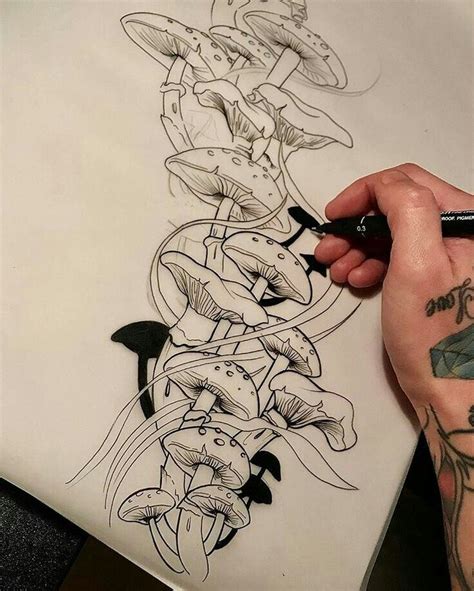 Art · Drawings Mushroom Drawing Fate Tattoo Tattoo Drawings