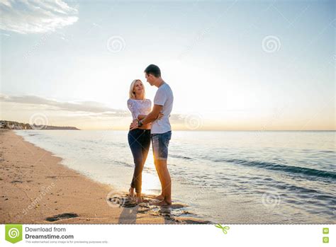 Loving Couple On The Beach Stock Image Image Of Holiday 80789297