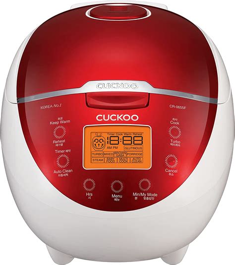 Amazon Cuckoo CR 0655F 6 Cup Electric Warmer Rice Cooker 110v Red