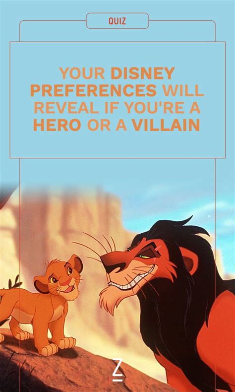 Your Disney Preferences Will Reveal If You Re A Hero Or A Villain Disney Personality Quiz Fun