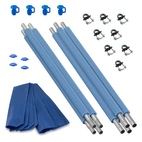 Trampoline Replacement Enclosure Poles & Hardware - Set of 4 (Net Sold ...