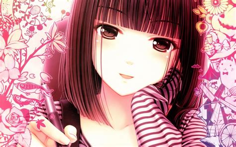 Anime Face Girl Anime Papel De Parede Anime Manga