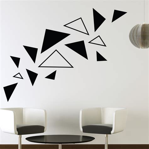 Stickers Muraux Design Sticker Mural Triangles Ambiance