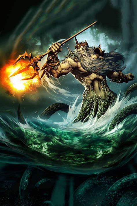 Poseidon King Of The Seas Poseidon Greek Mythology Greek And Roman