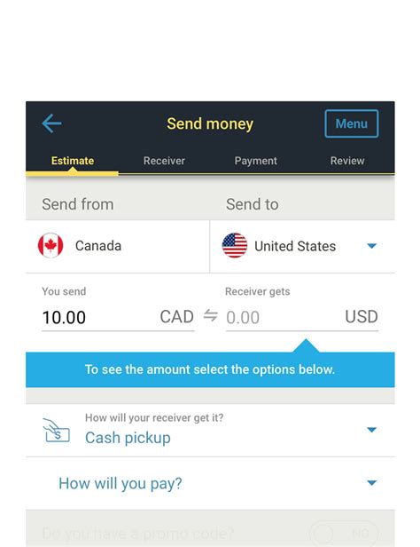 A money transfer app from the money transfer experts. Western Union Canada | Transfer money to and from Canada