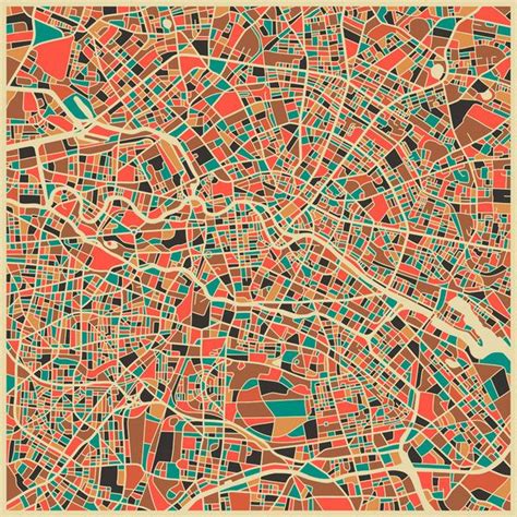 City Maps By Jazzberry Blue Modern Artists Abstract Wall Art And Artist