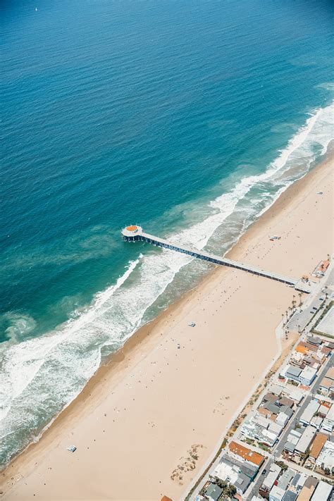 5k Free Download Beach Coast Ocean Waves Aerial View Hd Phone Wallpaper Peakpx