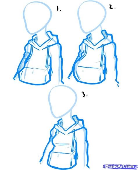 How To Draw A Hoodie Guided Drawing Drawing Tutorial Art Reference