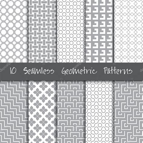 Seamless Geometric Patterns Set Stock Vector By ©galastudio 74198853