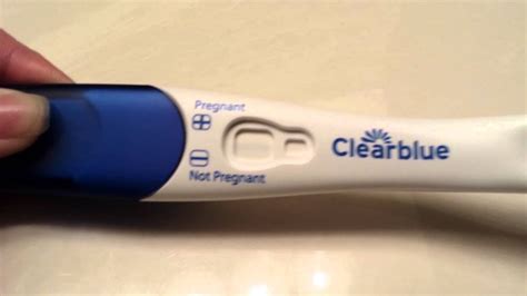 Clearblue Easy Pregnancy Test Line On Unused Test Youtube