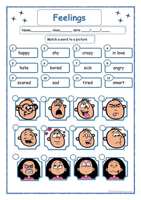 Feelings English Esl Worksheets For Distance Learning