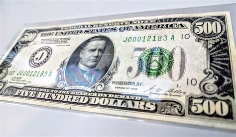 William Mckinley 500 Dollar Bill