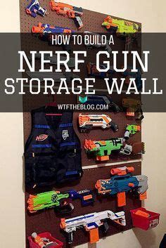 Decorate your nerf gun or dart storage container with paint to give it a fun flair and match it with the room decorations.13 x research source. Pin on Nerf Gun Display.