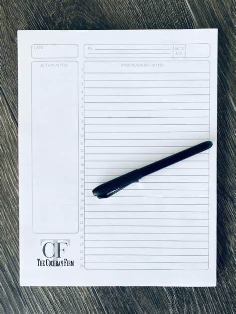 Custom Notepad Printing For Lawyers