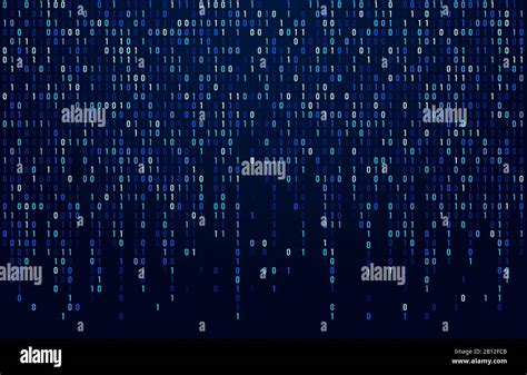 Binary Code Stream Digital Data Codes Hacker Coding And Crypto Matrix