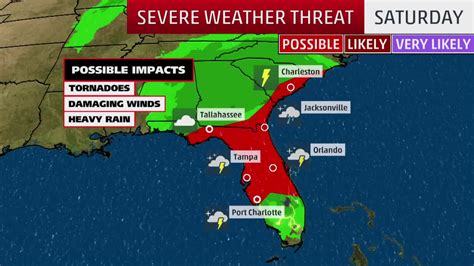 Severe Weather Possible For Florida And Parts Of The Southeast Videos