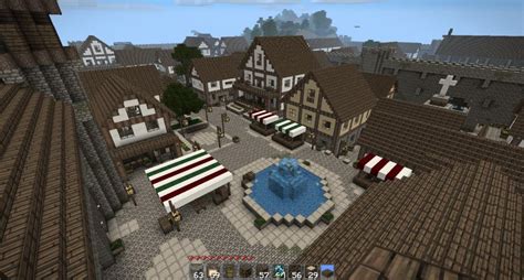Oddworlds Medieval Town Minecraft Map