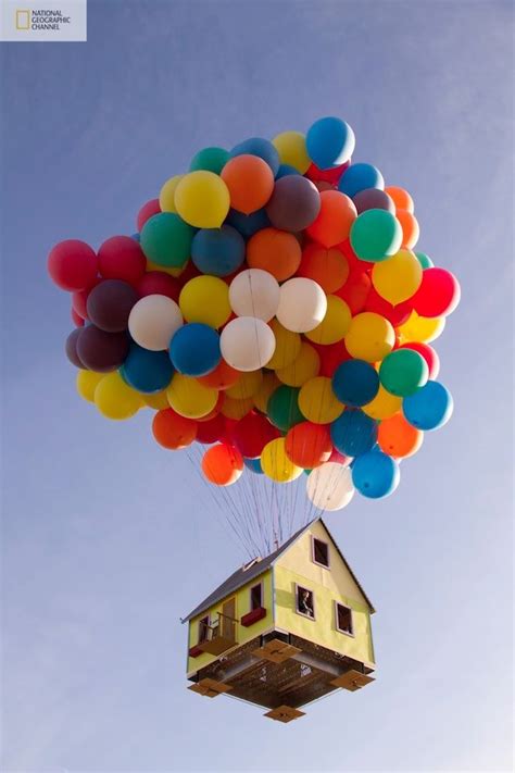 National Geographic Launched A Real Flying Balloon House Near La Flying