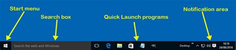 The Windows 10 Taskbar