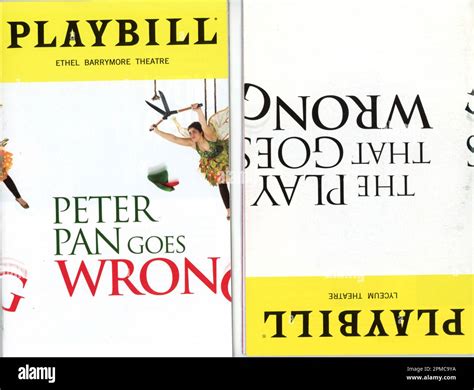 Peter Pan Goes Wrong And The Play That Goes Wrong Broadway Theatre