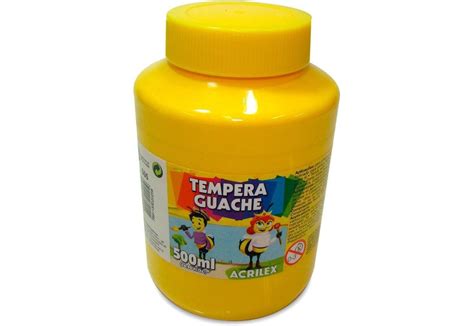 Tempera Guache Acrilex Pt 500ml Amarelo