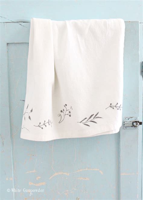 Diy Flour Sack Towels And Fabric Markers White Gunpowder