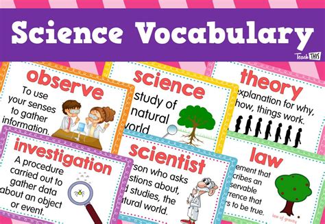 Science Vocabulary Cards Science Vocabulary Science Vocabulary Cards