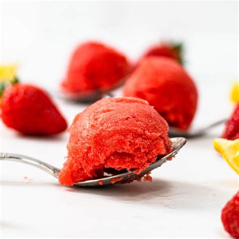 Easy Ice Cream Maker Strawberry Sorbet Searching For Spice