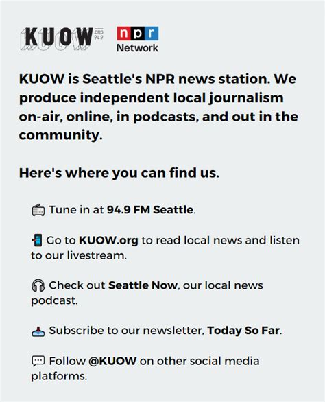 Kuow Public Radio On Twitter Kuow Is Saying Goodbye To Twitter Indefinitely You Can Read More