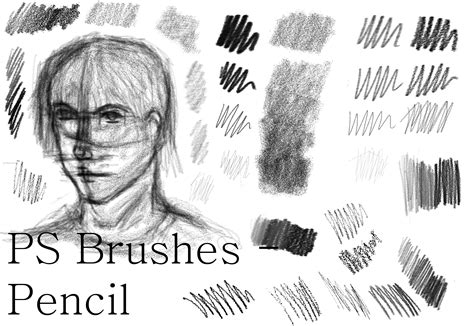 Pencil Scribble 1 Texture Brushes Photoshop Photoshop Brushes Photoshop