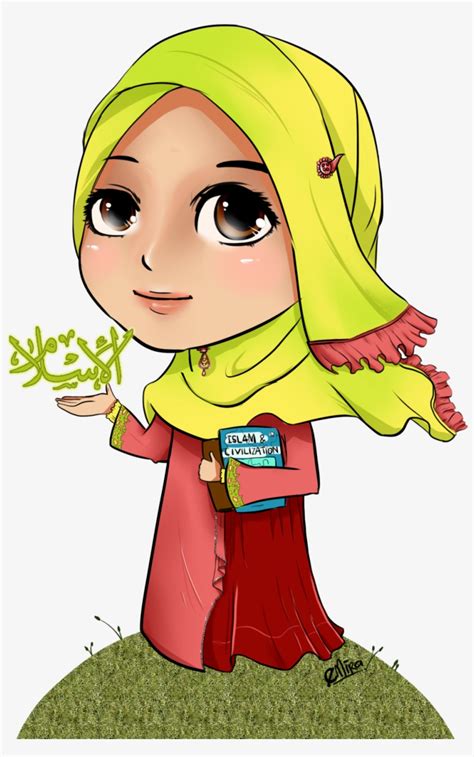 Download Gambar Kartun Muslimah Png