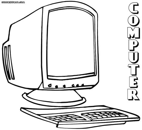 Who messed up the computer system? Computer coloring pages | Coloring pages to download and print