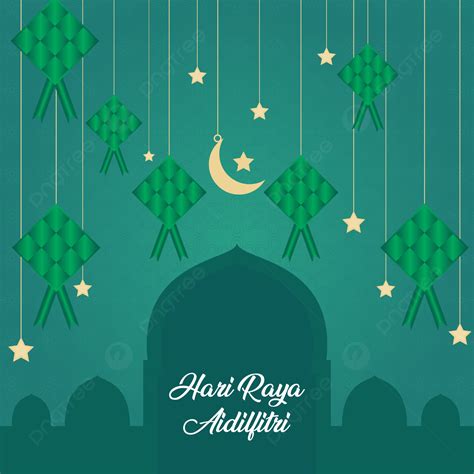 Selamat Hari Raya Aidilfitri Celebration 배경 하리 라야 말레이시아 삽화 배경 일러스트 및