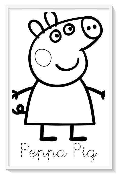 100 Imágenes De Peppa Pig Para Colorear 🥇 Dibujo Imágenes