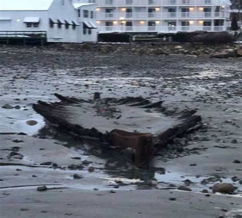 Noreaster Unearths Skeleton Of Nearly 250 Year Old Shipwreck In Maine