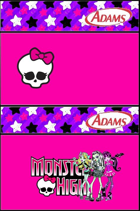 Monster High Free Printable Labels Oh My Fiesta In English