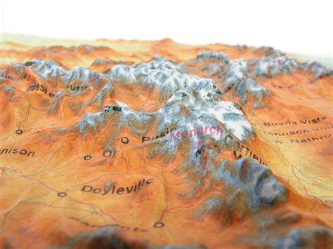 Colorado Raised Relief 3d Map