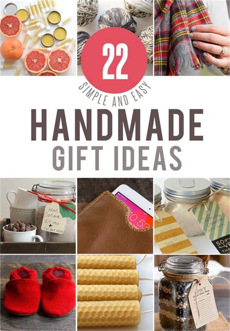 Handmade gifts are also awesome because the gift recipient will value the time, sweat, and hot glue gun burns you put into their gift. 22 Simple and Easy Handmade Gift Ideas For Your Family