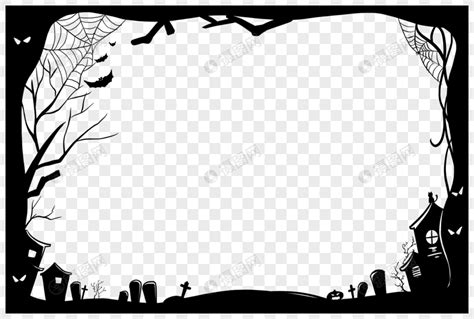 Perbatasan Halloween Png Grafik Gambar Unduh Gratis Lovepik