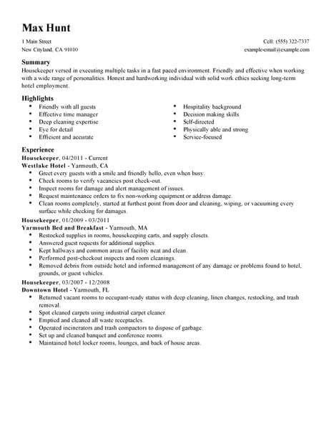 Residential house cleaner resume example + salaries, writing tips and information. Housekeeping | Resume examples, Job resume samples, Job resume examples
