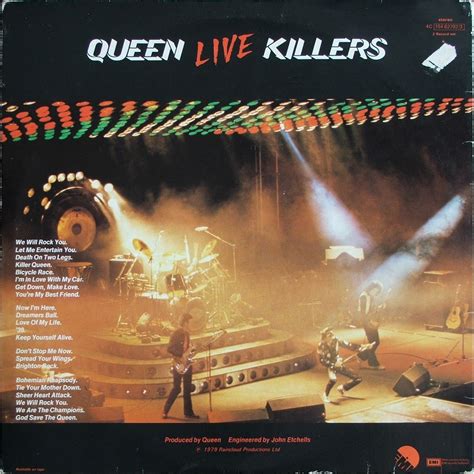 Live Killers By Queen Double Lp Gatefold With Soulvintage59 Ref