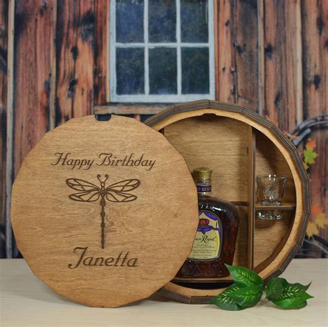 Spirits Gift Barrel With 2 Personalized Shot Glasses